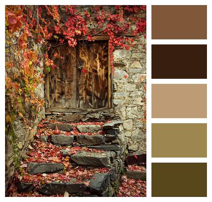 Door Autumn Colors Autumn Mood Image